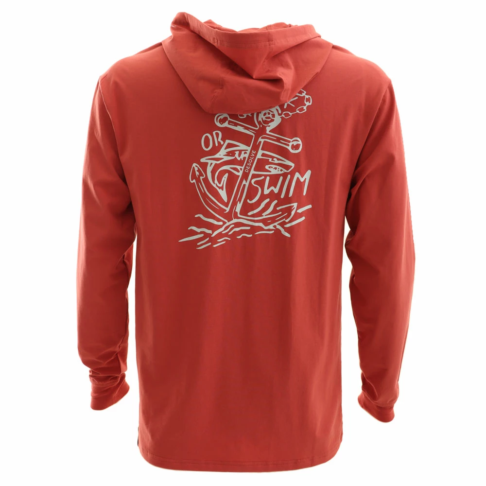 Promo π Desolve Sink Mens Hoodie Burgundy 𧨠- Image 2