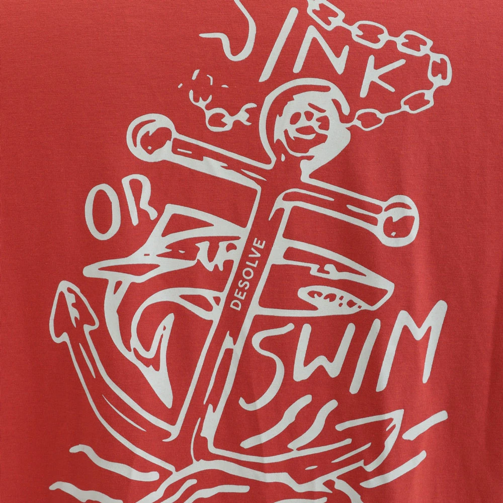 Promo π Desolve Sink Mens Hoodie Burgundy 𧨠- Image 3