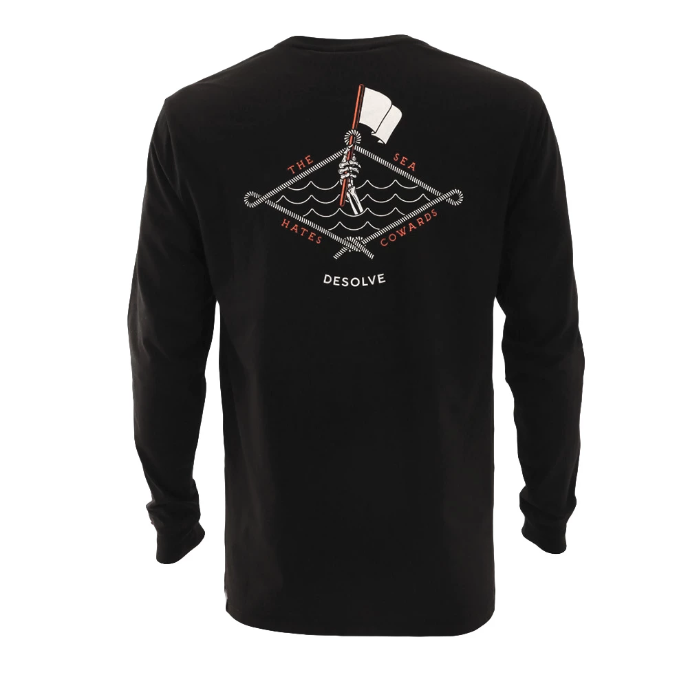 Cheap π Desolve Coward UPF50 Mens Long Sleeve π Shirt Black π₯° - Image 2