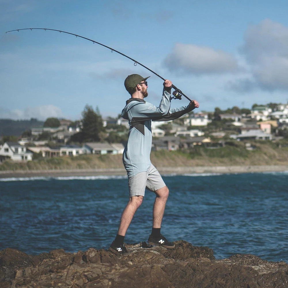 Best deal โญ Desolve Fish Face Mens Hoodie Azure Blue ๐ฅฐ - Image 10