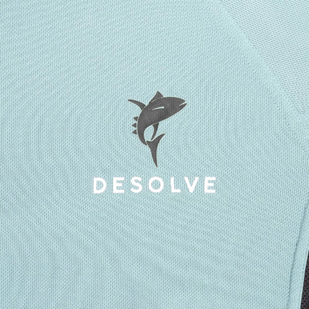 Best deal โญ Desolve Fish Face Mens Hoodie Azure Blue ๐ฅฐ - Image 4