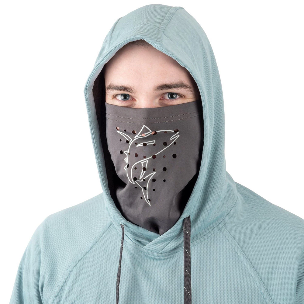 Best deal โญ Desolve Fish Face Mens Hoodie Azure Blue ๐ฅฐ - Image 5