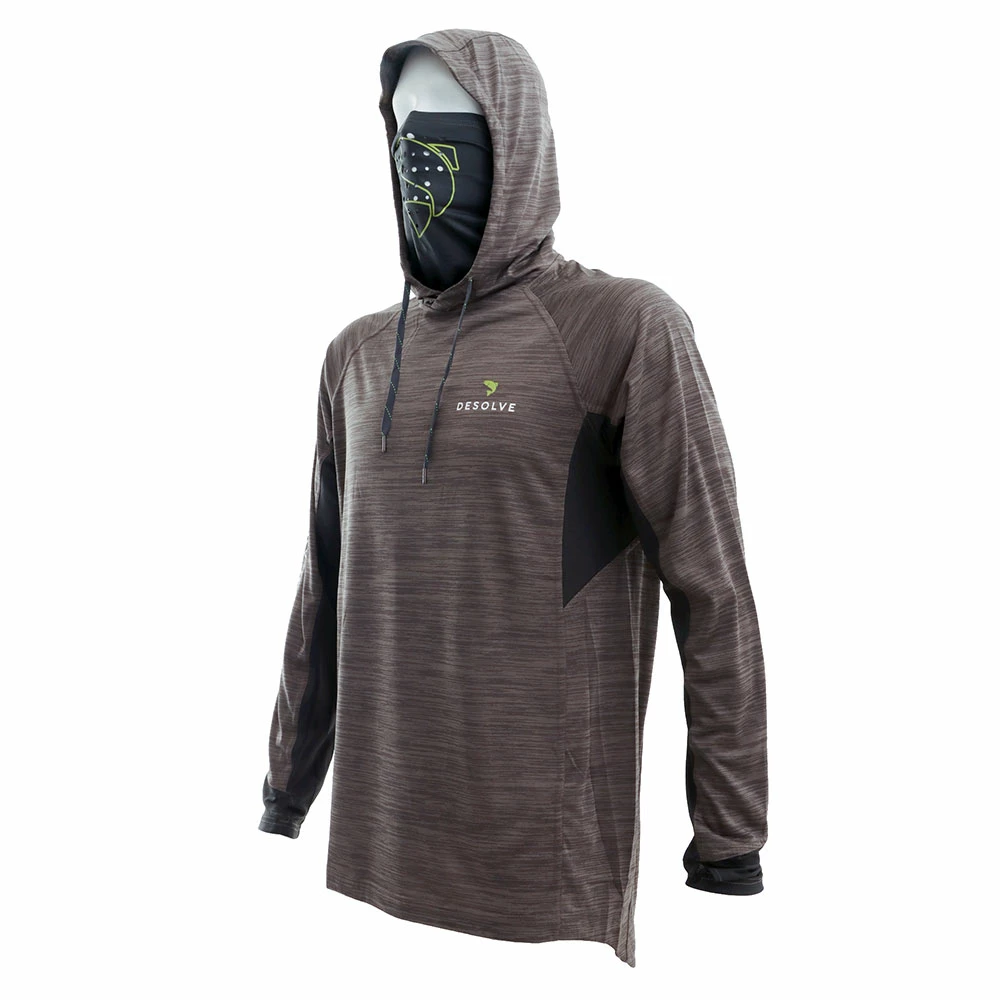 Discount π Desolve Fish Face Mens Hoodie Khaki π₯