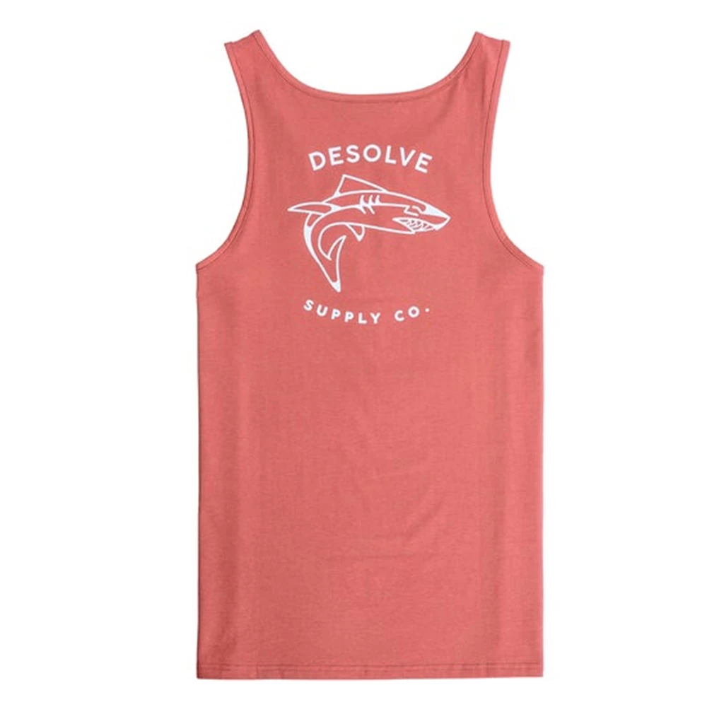 Promo ๐ Desolve Shark Mens Singlet Burgundy ๐งจ - Image 2