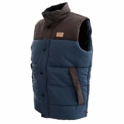 Flash Sale 🌟 Desolve Rime Mens Puffer Vest Navy 😉