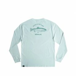 Hot Sale 😀 Desolve Bow Mens Long Sleeve 👕 Shirt Dawn Blue ✨