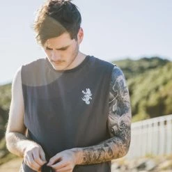 Cheap 🤩 Desolve Siren Muscle Singlet Shady Grey ❤️