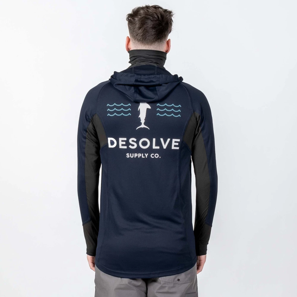Best deal ๐ Desolve Fish Face Hoodie Dark Blue ๐ฏ - Image 3