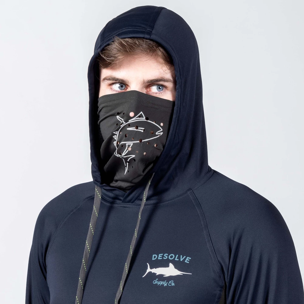 Best deal ๐ Desolve Fish Face Hoodie Dark Blue ๐ฏ - Image 4