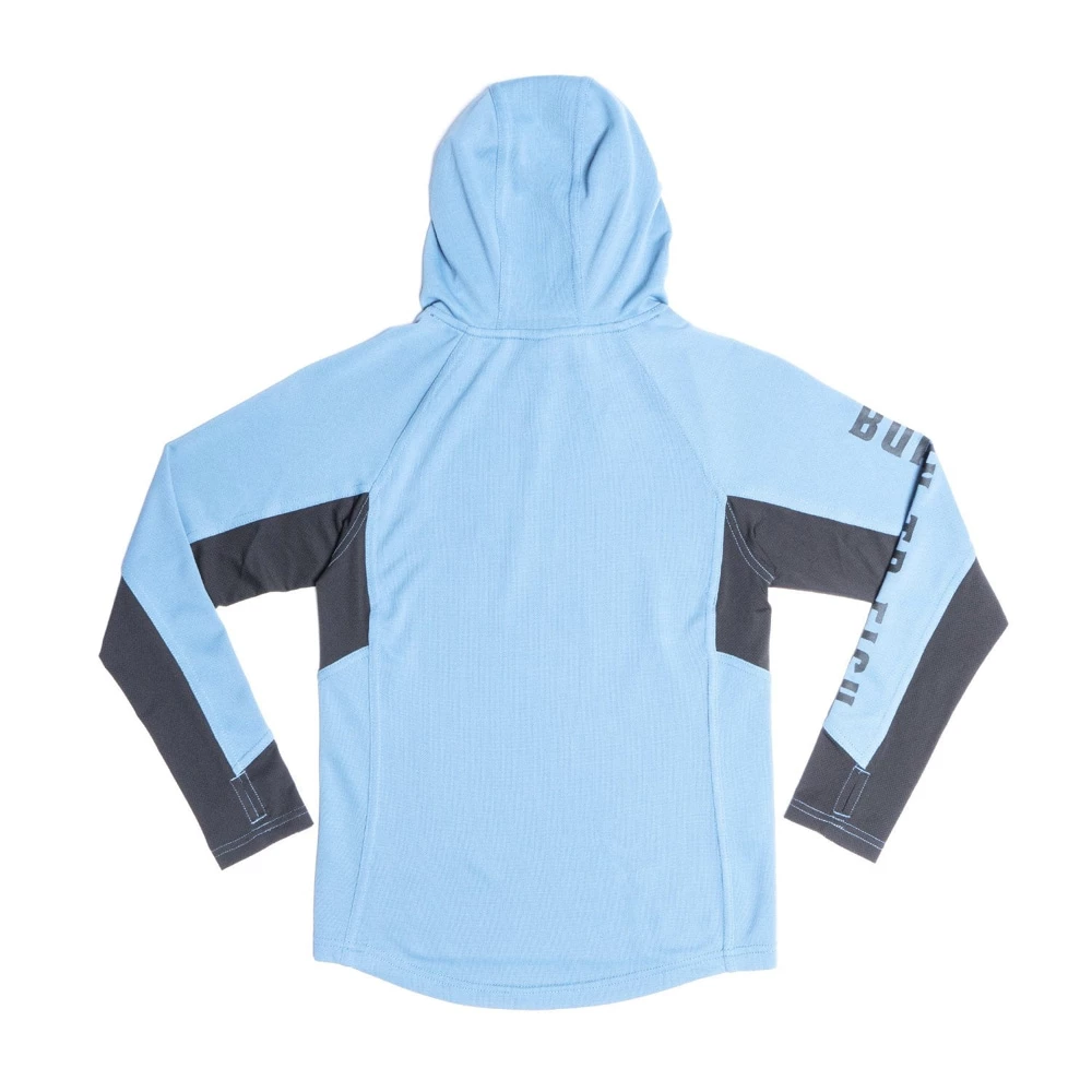 New ๐ Desolve Fish Face Hoodie Kids Atlantic Blue ๐ - Image 4