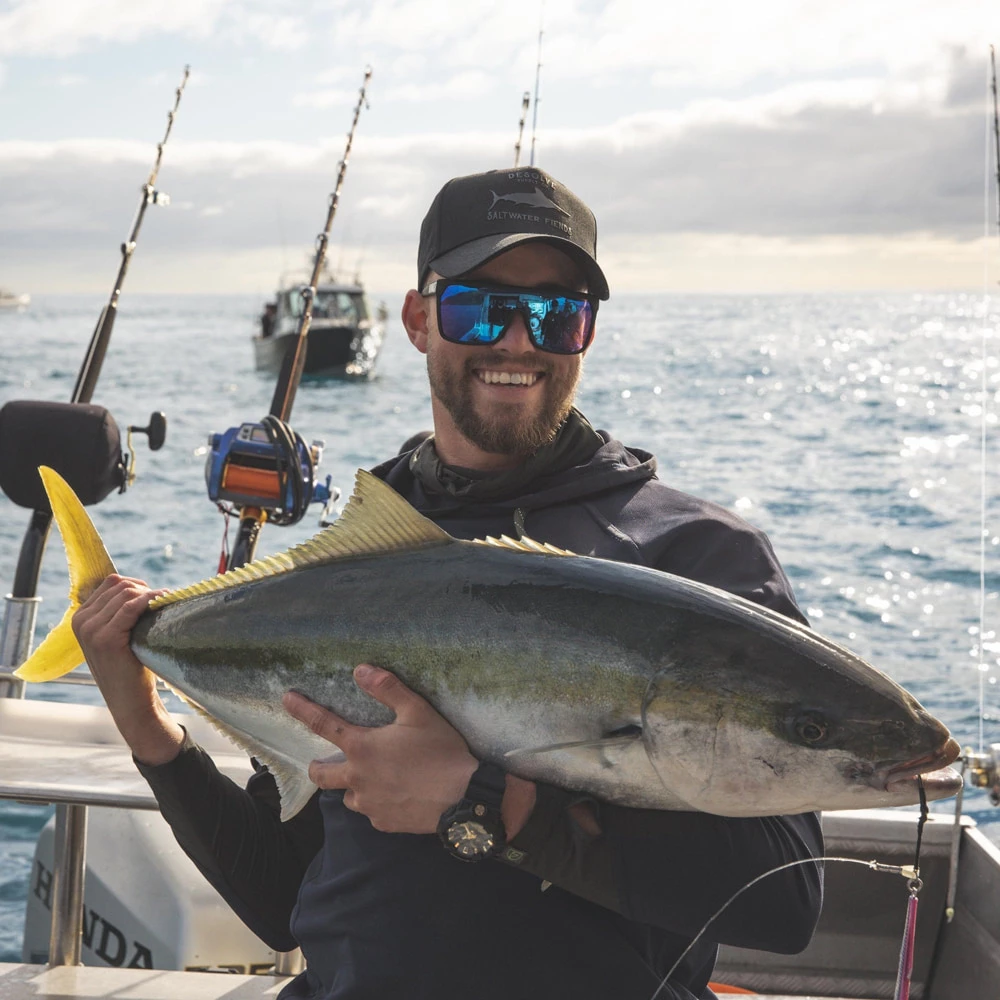 Best deal ๐ Desolve Fish Face Hoodie Dark Blue ๐ฏ