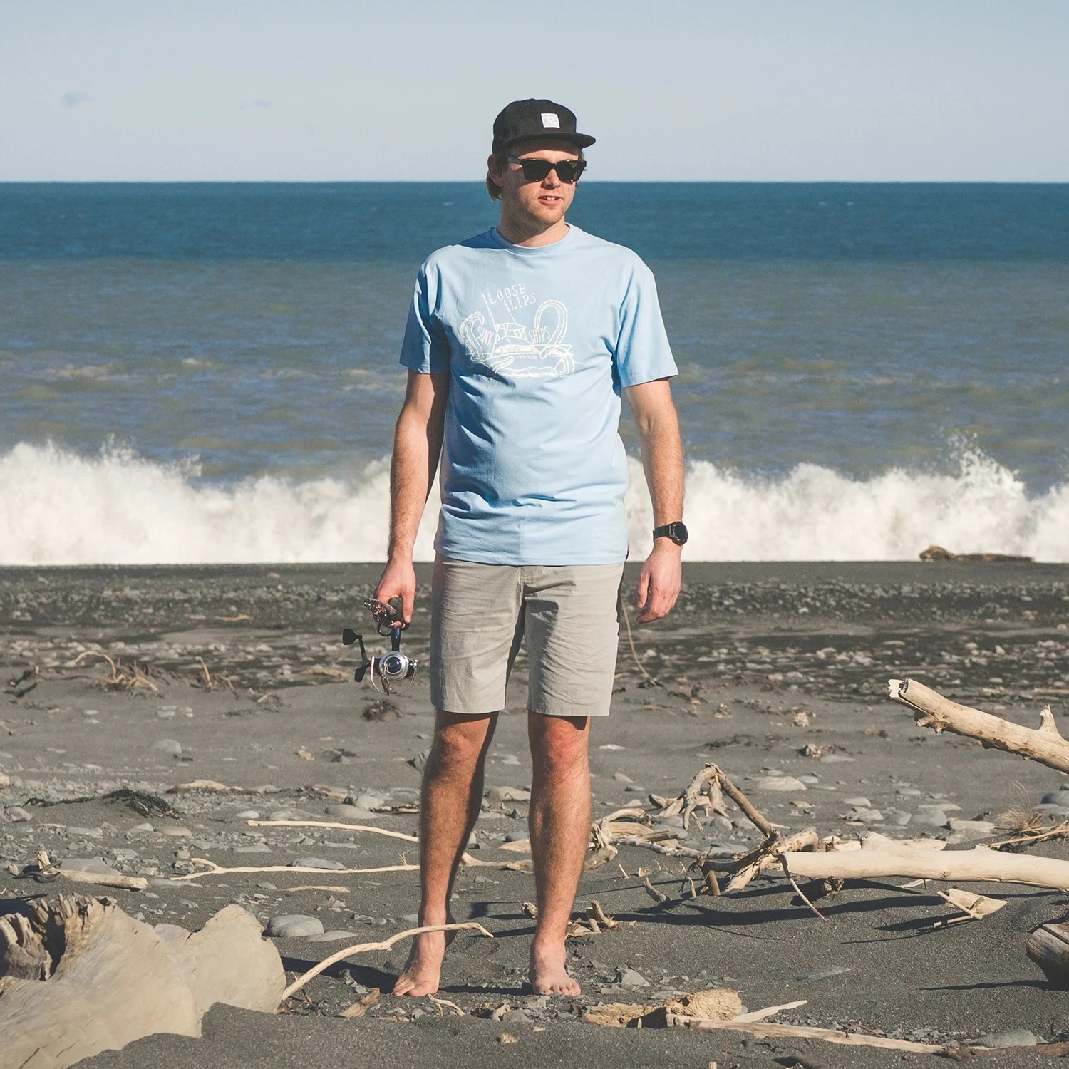 Buy ๐ Desolve Loose Lips T-Shirt Marina Blue โค๏ธ - Image 4