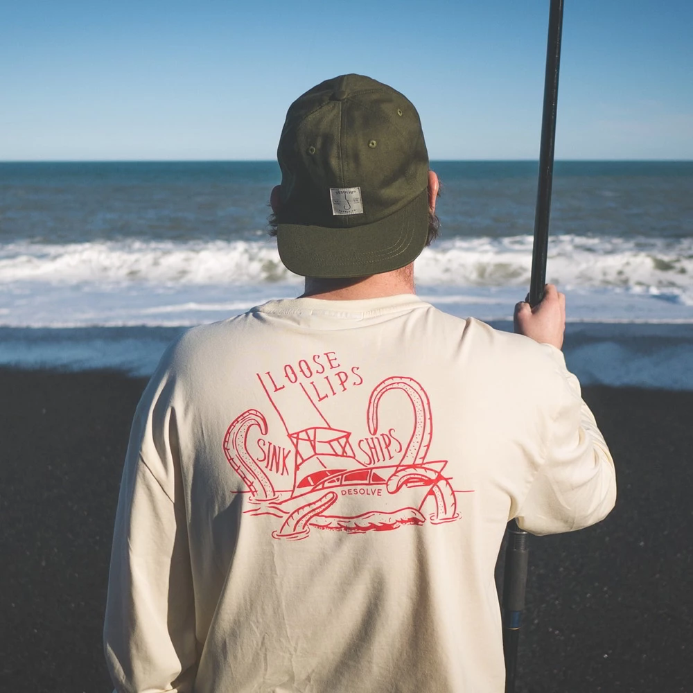 Flash Sale ๐ฅ Desolve Loose Lips Mens Long Sleeve ๐ Shirt Sunshine Yellow ๐ฅ - Image 5