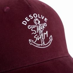 Coupon 🔔 Desolve Sink Or Swim Cap Burgundy 🌟